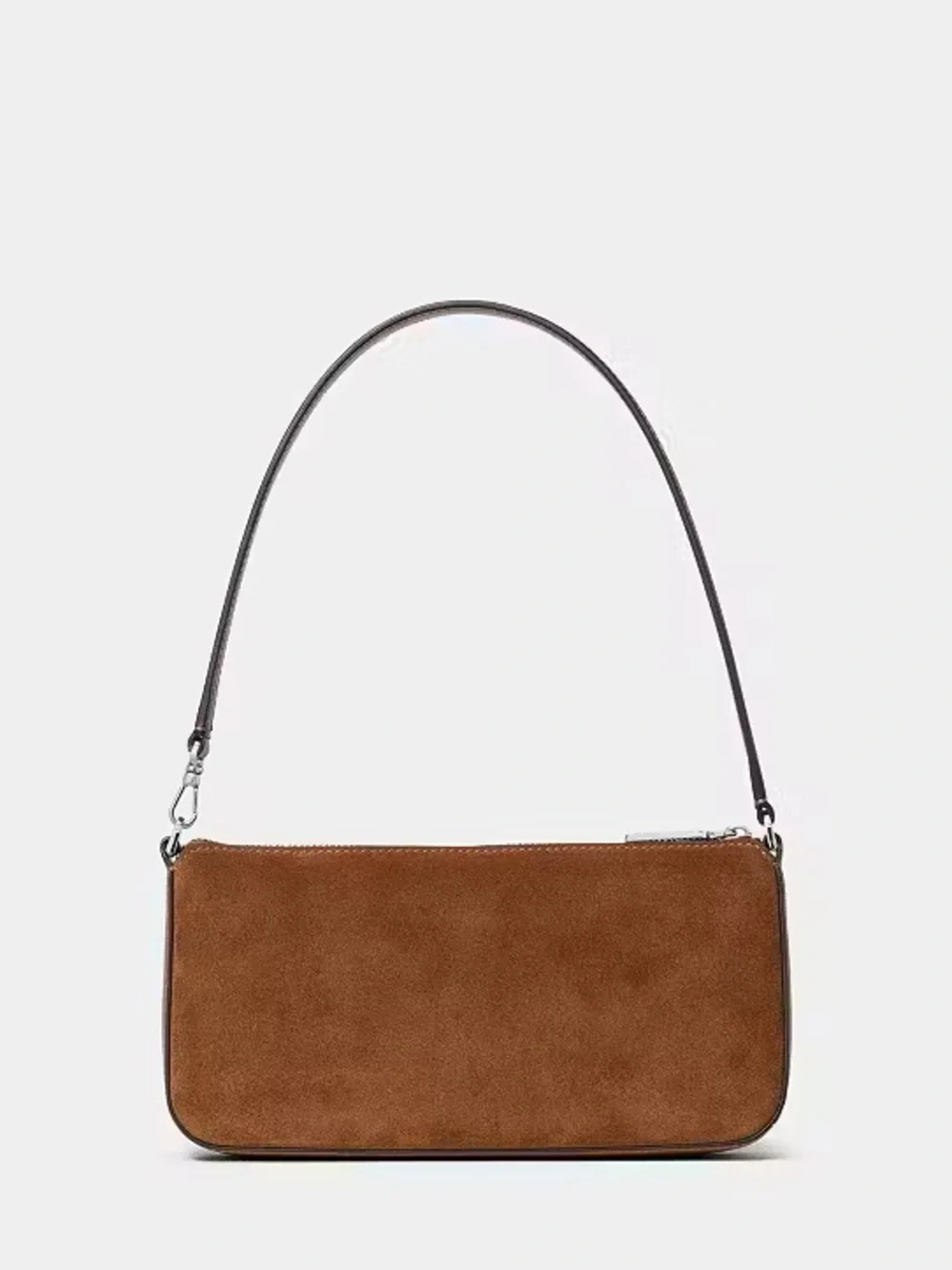 Kate Spade Gemini Suede Convertible Wristlet Shoulder Bag, Gingerbread Brown NWT